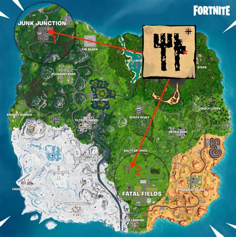 'Fortnite' Junk Junction Treasure Map Signpost: Location and Map for ...