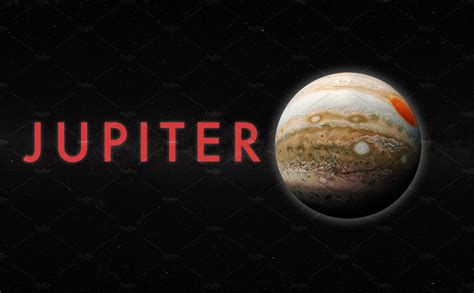 gas giant planet of jupiter isolated in the space, science fiction art elements | Stock Photos ...