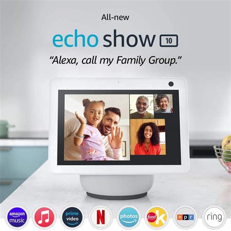 Amazon Echo Show 10 HD Smart Display with Motion and Alexa - Glacier ...