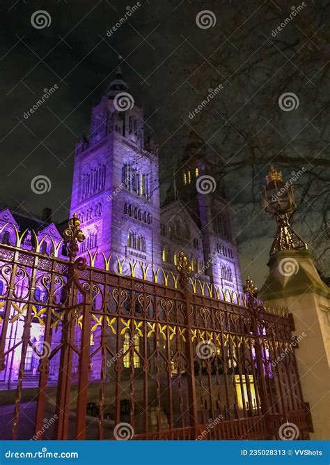 Natural History Museum at Night, London, UK Editorial Stock Photo ...