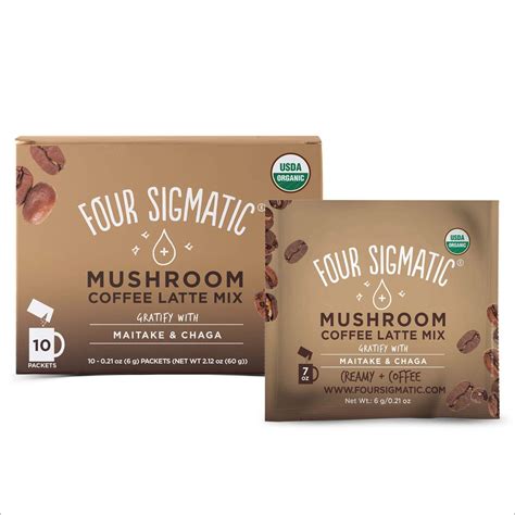 Mushroom Coffee Latte by Four Sigmatic, Organic Instant Coffee Latte ...