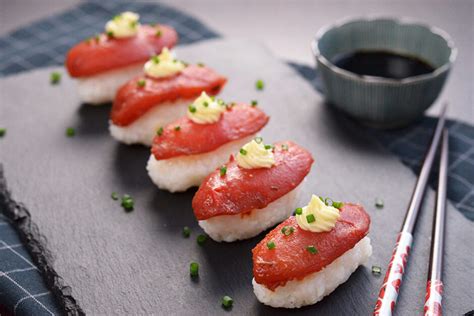 Vegan Tomato “Tuna” Nigiri | Asian Inspirations