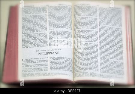 Bible - Letter of Paul to the Philippians Stock Photo - Alamy