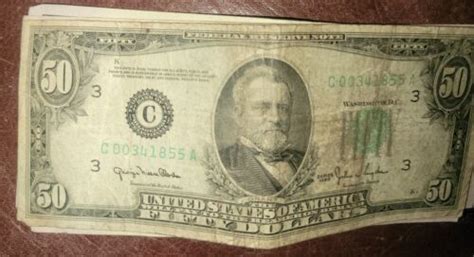 1950 Fifty Dollar Bill Star Note Low Mint Double OO🌠 | #4618773899