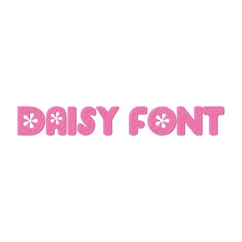 Daisy Font Embroidery Font Set