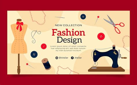 Free Vector | Hand drawn fashion atelier facebook post