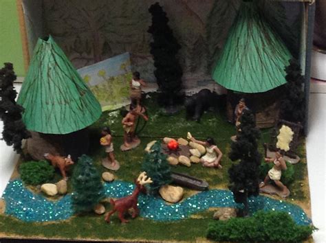 Cherokee Village Shoebox Diorama | School Crafts