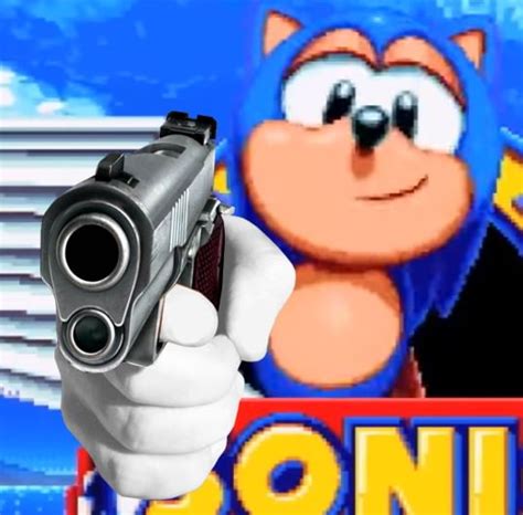 Sonic With Gun Memes - Imgflip