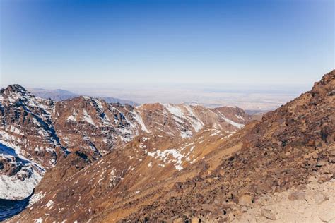 High Atlas Mountains. Winter Panorama View. Travel Photography Stock ...