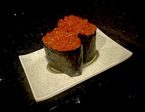 Salmon Roe sushi - Menu - Zen Japanese Grill & Sushi Bistro - Sushi ...