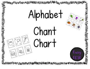 Alphabet Chant Chart by Easy ECSE | TPT