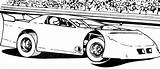 Dirt Late Model Race Car Coloring Pages sketch template