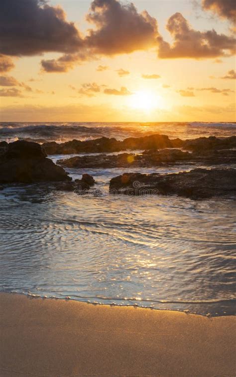 Beach Sunrise stock photo. Image of cloud, blue, color - 36111282