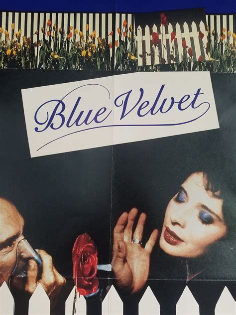 Blue Velvet-Rare Original Vintage Poster of David Lynch's | Etsy