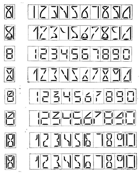 Weird Soviet segment display fonts from the 1980′s, via Matt Sarnoff. Pixel Font, Liquid Crystal ...