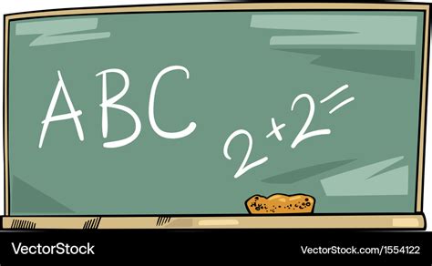 School blackboard cartoon Royalty Free Vector Image