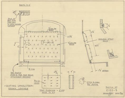 Vickers' Vimy Cockpit - Seating Upholstery | Science Museum Group ...