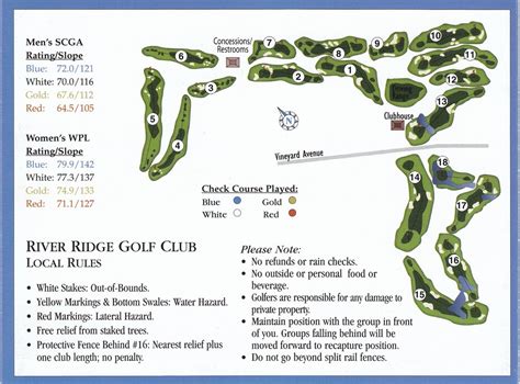 River Ridge Golf Club - Vineyard Course - Course Profile | Course Database