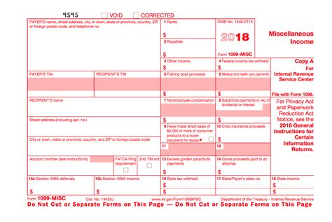 Printable Form 1099 Misc