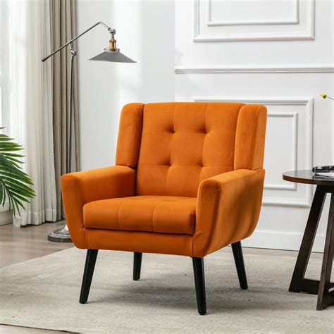 Modern Soft Velvet Material Ergonomics Chair Living Room Chair Bedroom Chair Home Chair With ...