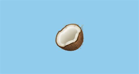 🥥 Coconut Emoji on Apple iOS 13.3