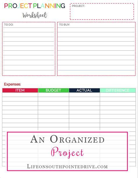 An Organized Project {Plus a FREE Printable!} - Life on Southpointe Drive