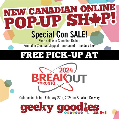 Canadian Customers! Our Breakout SALE has Started!