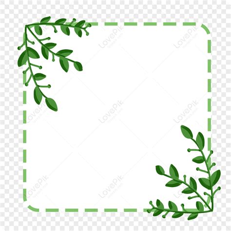 Green Leaf Border Design