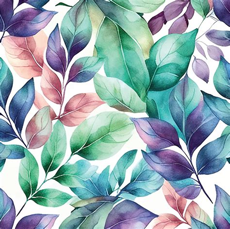 Premium Vector | Leaves hand draw watercolor paint