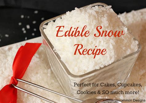 Edible Snow Recipe – Edible Crafts