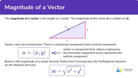 Magnitude of a Vector - Math Steps, Examples & Questions