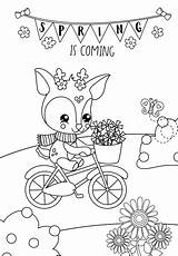 10 Printable Spring Themed Coloring Pages Bonus Page  Etsy sketch template