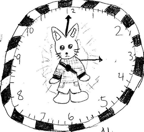 Cute Rabbit Clock by iloveanime2much on DeviantArt