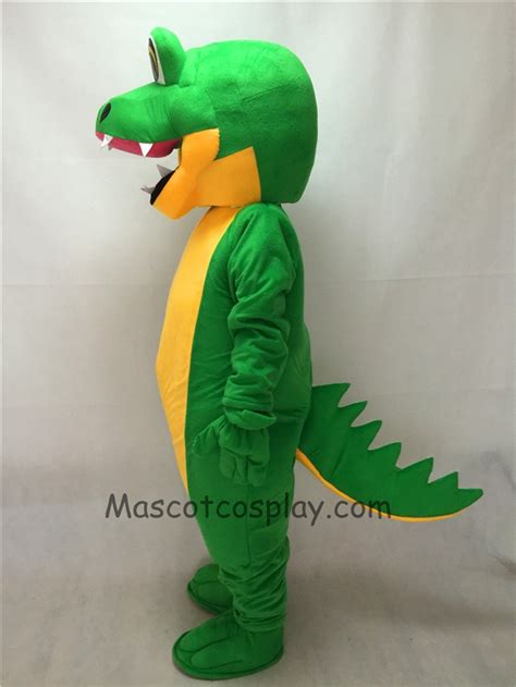 Fierce Adult Green Gator Mascot Costume