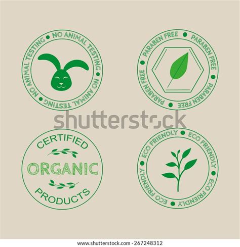 Templates Labels Organic Cosmetics Products Stock Vector (Royalty Free) 267248312 | Shutterstock