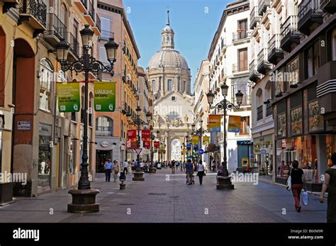 Shopping street Alfonso, Basilica de Nuestra Senora del Pilar, Basilica of Our Lady of the ...