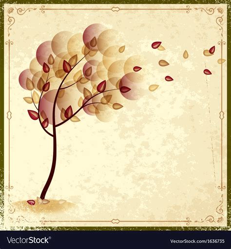 Autumn tree Royalty Free Vector Image - VectorStock