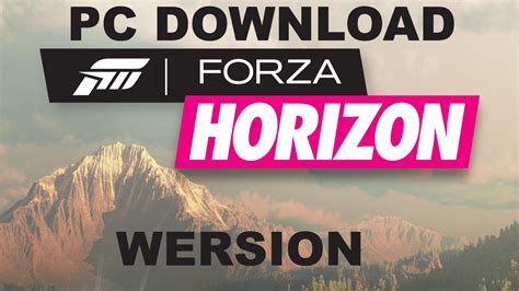 Console games on your PC: Forza horizon pc download