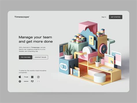 30 Inspiring Web Design Concepts with 3D Graphics - Design4Users