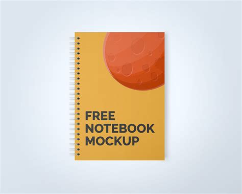 Free Spiral Notebook Mockup | Mockup World HQ