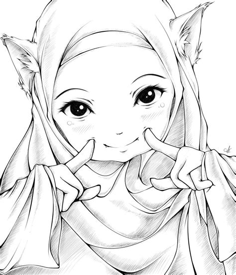 Anime Cat Ears Drawing at GetDrawings | Free download