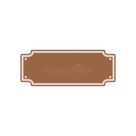 Blank Western Sign Board Graphic Design Template Stock Vector - Illustration of wooden, path ...