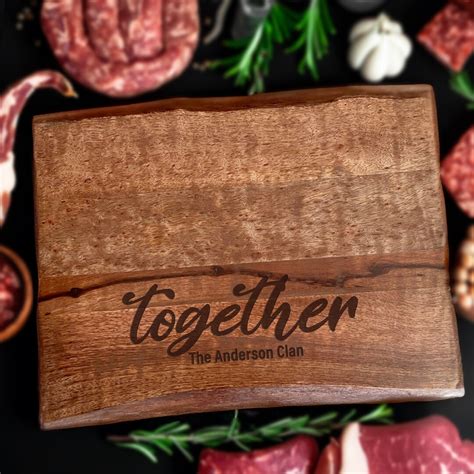 Personalized Butcher Block Cutting Board, Anniversary Wedding Gift for ...