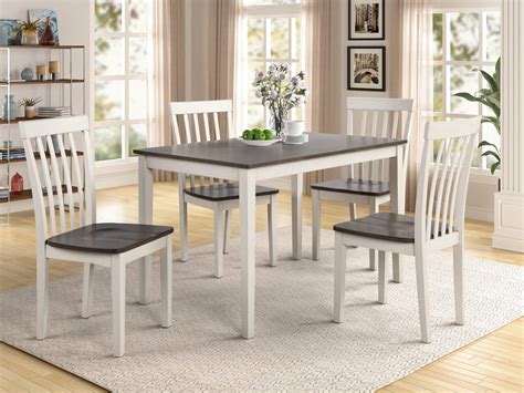 Brody White/Grey Dining Room Set | Dining Room Furniture