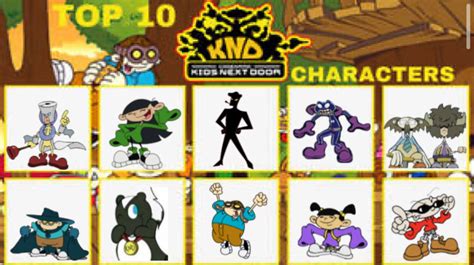 top 10 favorite knd characters by zizzythehedgehogalt on DeviantArt