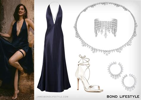 Paloma (Ana de Armas) blue dress outfit | Bond Lifestyle