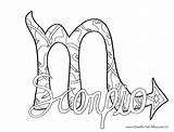 Scorpio Zodiac Sign Coloring Pages Adult sketch template