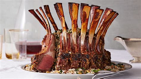 Crown Roast of Lamb with Pilaf Stuffing