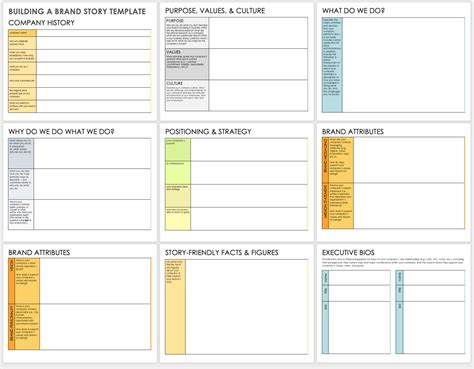 Free Brand Story Templates | Smartsheet