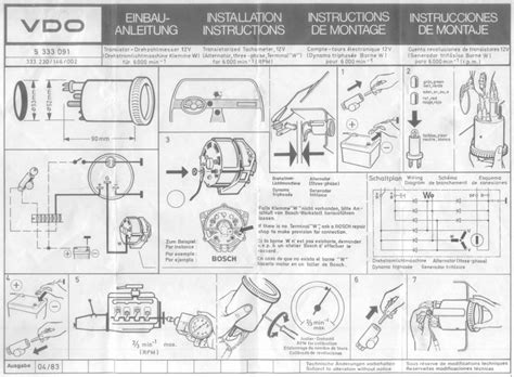 Vdo Fuel Gauge Wiring Diagram